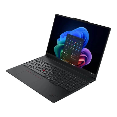 Lenovo ThinkPad E16 Gen 4 Ultra 7 16-inch laptop – angled open view