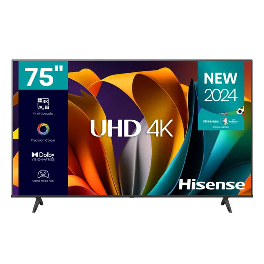 Hisense 75-inch A6Q 4K UHD Smart TV front view