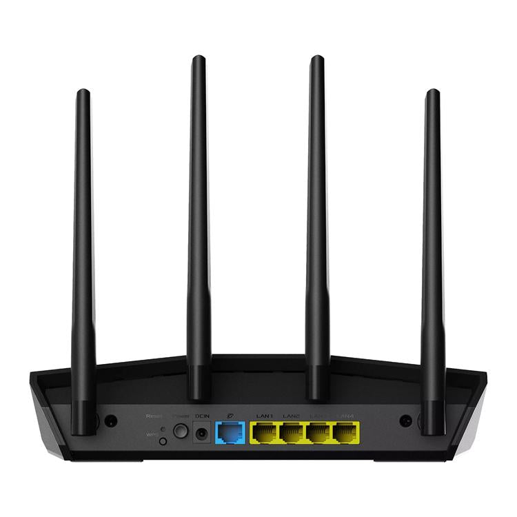 ASUS RT-AX57 AX3000 WiFi 6 dual-band router with 2402Mbps 574Mbps speeds AiMesh MU-MIMO OFDMA VPN 1 WAN and 4 LAN ports