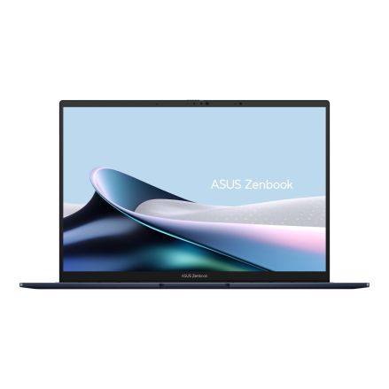 ASUS Zenbook 14 UX3405CA laptop in blue, 14-inch FHD display, Intel Ultra 9 ARL processor, 32GB LPDDR5X RAM, 1TB PCIe Gen4 SSD.