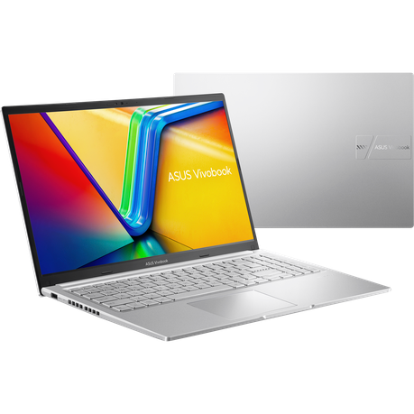 “ASUS Vivobook 15 Ryzen 5 laptop left side view showing USB ports and slim profile – 8GB RAM version” - “ASUS Vivobook 15 top view closed lid – sleek Ryzen 5 laptop with 8GB RAM and 512GB SSD”
