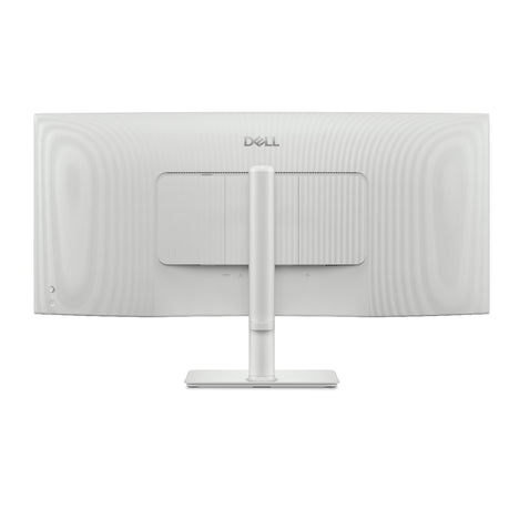 “Dell 34-inch WQHD Curved Monitor – rear view showing ports and cable management”