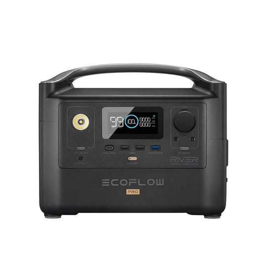 "EcoFlow RIVER PRO 720Wh Portable Power Station with 600W output and 200W solar input"