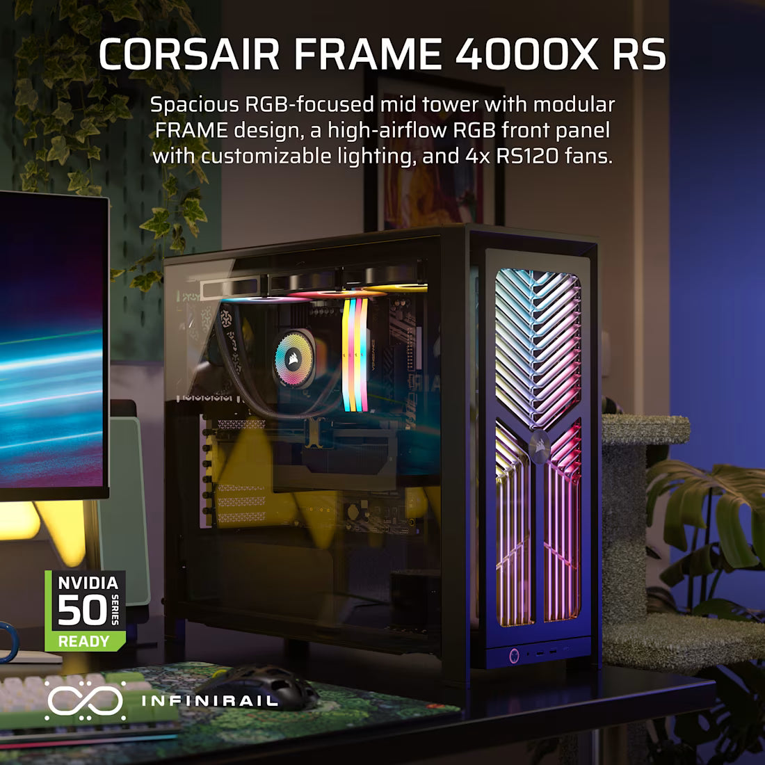 FRAME 4000X RS Mid-Tower Case 4x RS Fans Black - view 10