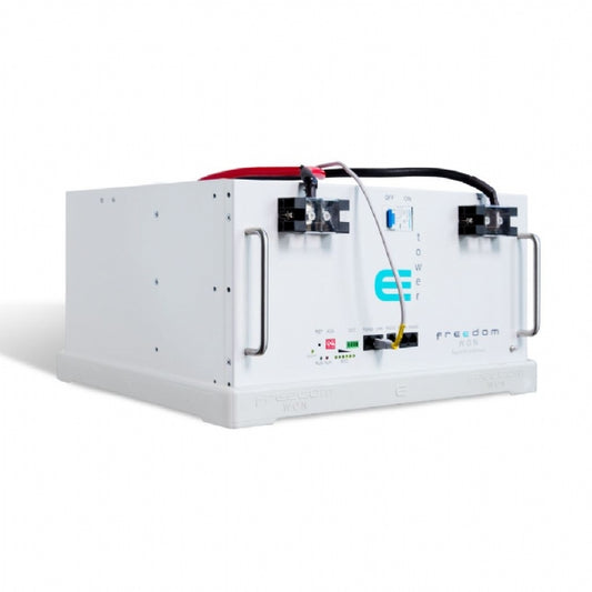 Freedom Won E-Tower e5000 LiFePO4 51.2V 100Ah Lithium Solar Battery | 5kWh Modular Energy Storage for Home and Commercial Solar Systems