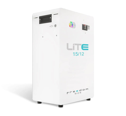 15kWh Freedom Won Lite Home 15/12 Solar Battery | 51.2V Lithium Iron Phosphate Storage for Residential Backup | Load Shedding Backup and Solar Storage | Off-Grid
