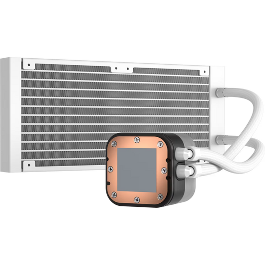 Corsair iCUE H100i RGB ELITE white 240mm liquid CPU cooler AIO with RGB pump lighting