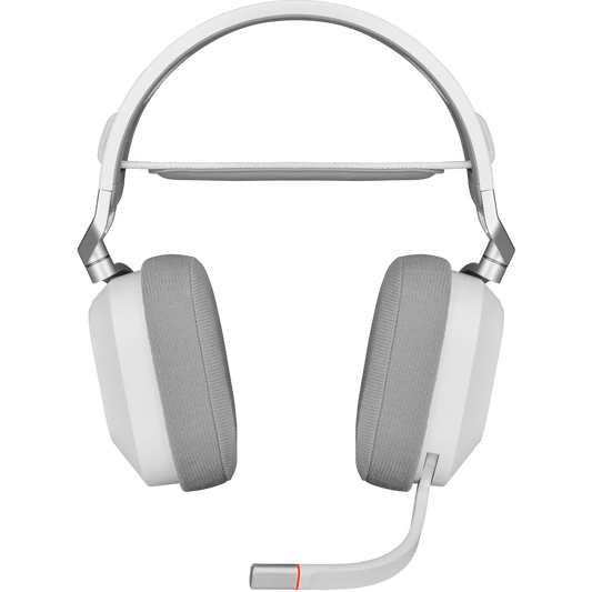 HS80 RGB WIRELESS Premium White Headset Spatial Audio 50mm Audio Drivers - view 2