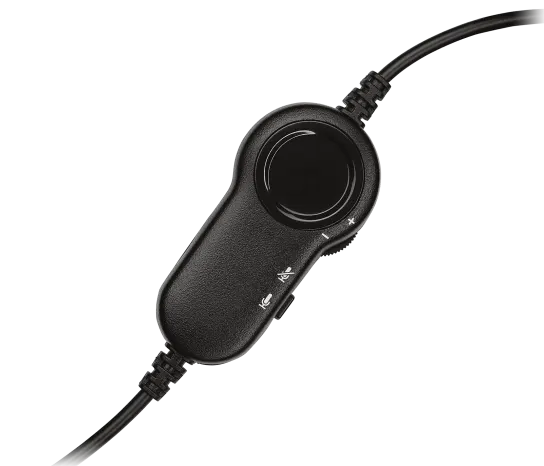 Logitech H151 Wired Headset in-line volume and mute controls