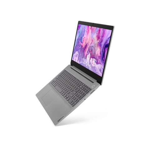 “Right side view of Lenovo IdeaPad 1 15AMN7 laptop showing USB 2.0, power connector, and card reader ports”
“Lenovo IdeaPad 1 15.6 inch Ryzen 3 laptop right profile with connectivity ports and slim design”