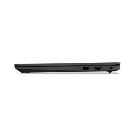 Right view of Lenovo V15 G4 AMD Ryzen 3 256GB SSD 8GB RAM laptop powered by Windows 11, featuring 15.6-inch screen, sleek black body, and modern keyboard layout.