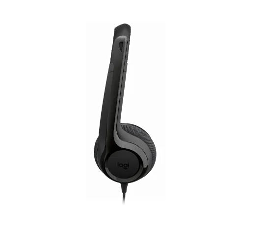 Logitech H390 USB-C Stereo Headset Black with noise-cancelling microphone