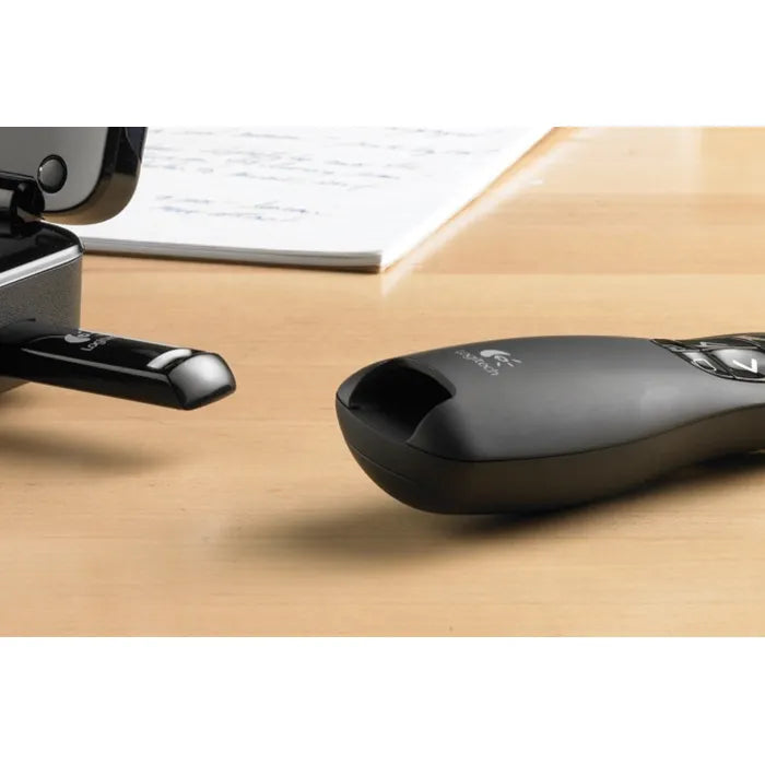 Logitech R400 Wireless Presenter with USB receiver for plug-and-play connection