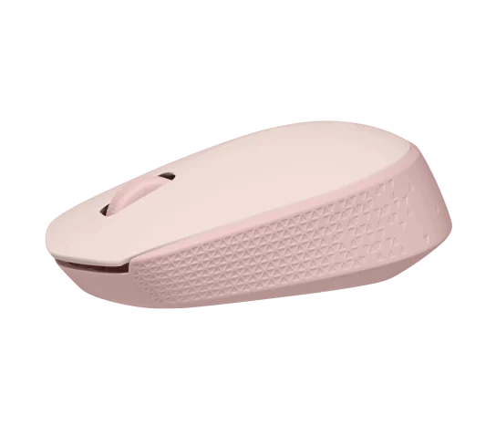 Logitech M171 Wireless Mouse Rose with soft pink finish and compact ergonomic design