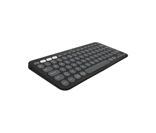Logitech Pebble Keys 2 K380s Bluetooth Keyboard Tonal Graphite with slim low-profile keys