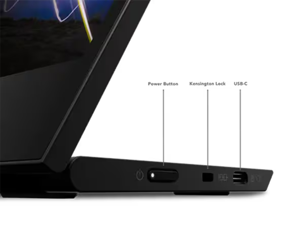 Lenovo ThinkVision M15 15.6 inch FHD portable monitor USB-C travel display screen for laptop dual monitor setup