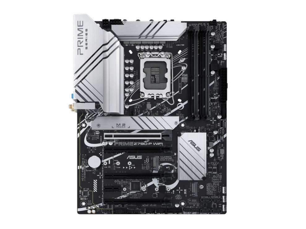 ASUS PRIME Z790-P WIFI ATX motherboard for Intel LGA1700 with DDR5 support and built-in WiFi for gaming and high-performance PCs