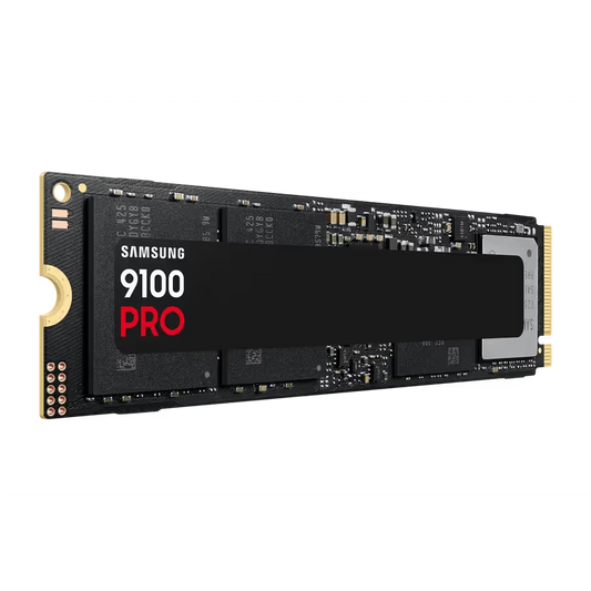 Samsung 9100 Pro solid-state drive on a white background