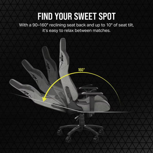 Corsair T3 RUSH (2023) Fabric Gaming Chair Gray/Charcoal - view 2