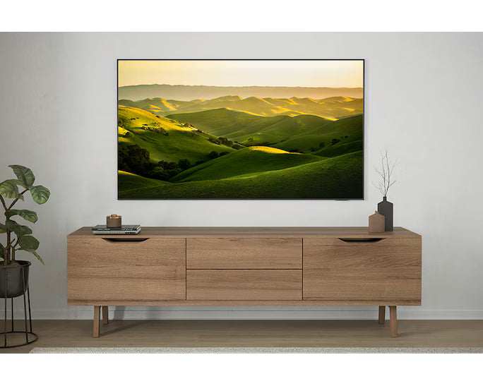 Samsung UA55DU7000 55-inch UHD Smart TV displayed in a modern living room setup