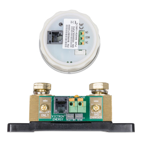 Victron BMV-712 Smart Battery Monitor with included shunt, cables, and mounting accessories
