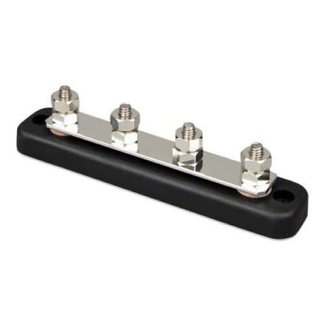 Side view of 150A 4P busbar with high current terminals