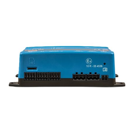 Victron GX Communication Centre 12/24V front view with LED display and easy-to-access connection ports for battery and solar management.
