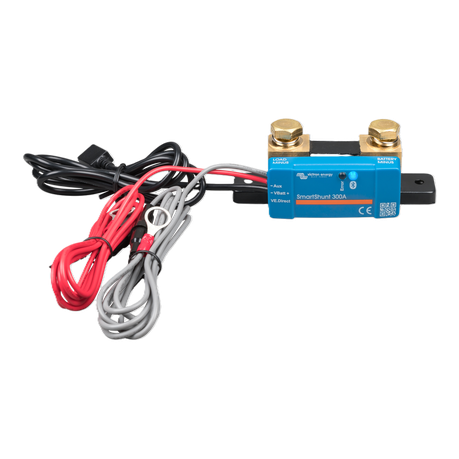 Victron SmartShunt IP65 300A IP65 battery monitor with supplied cables for easy installation
