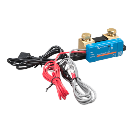 Victron SmartShunt IP65 300A IP65 battery monitor with supplied cables for easy installation