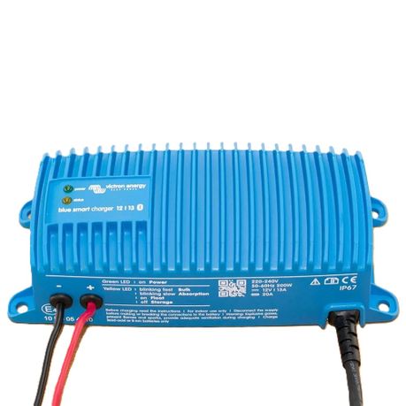 Victron Energy Blue Smart IP67 Charger 12/13(1) 230V CEE 7/7 waterproof battery charger with Bluetooth connectivity
