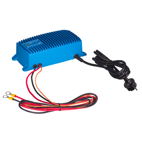 Side profile of Victron Energy Blue Smart IP67 Charger 24/12(1) showing compact and durable design