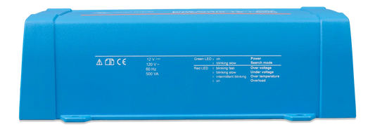 Victron Pure Sinewave Phoenix Inverter 12/500 230V VE.Direct IEC label close-up
