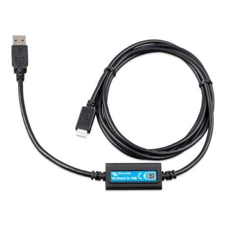 VE.Direct to USB interface cable front view for Victron devices