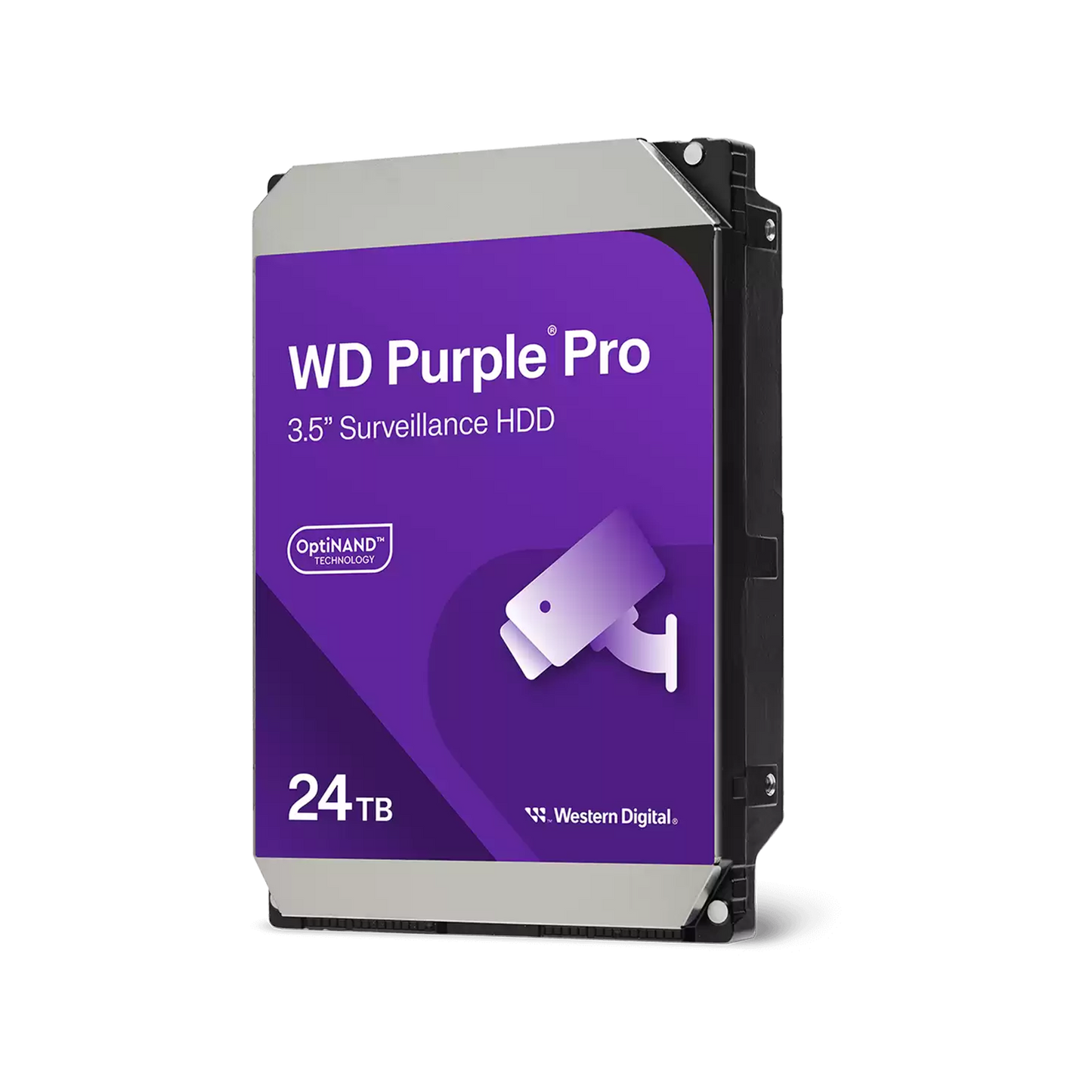 WD Purple PRO AI 24TB SATA 3.5 inch surveillance internal HDD for AI‑enabled video recording