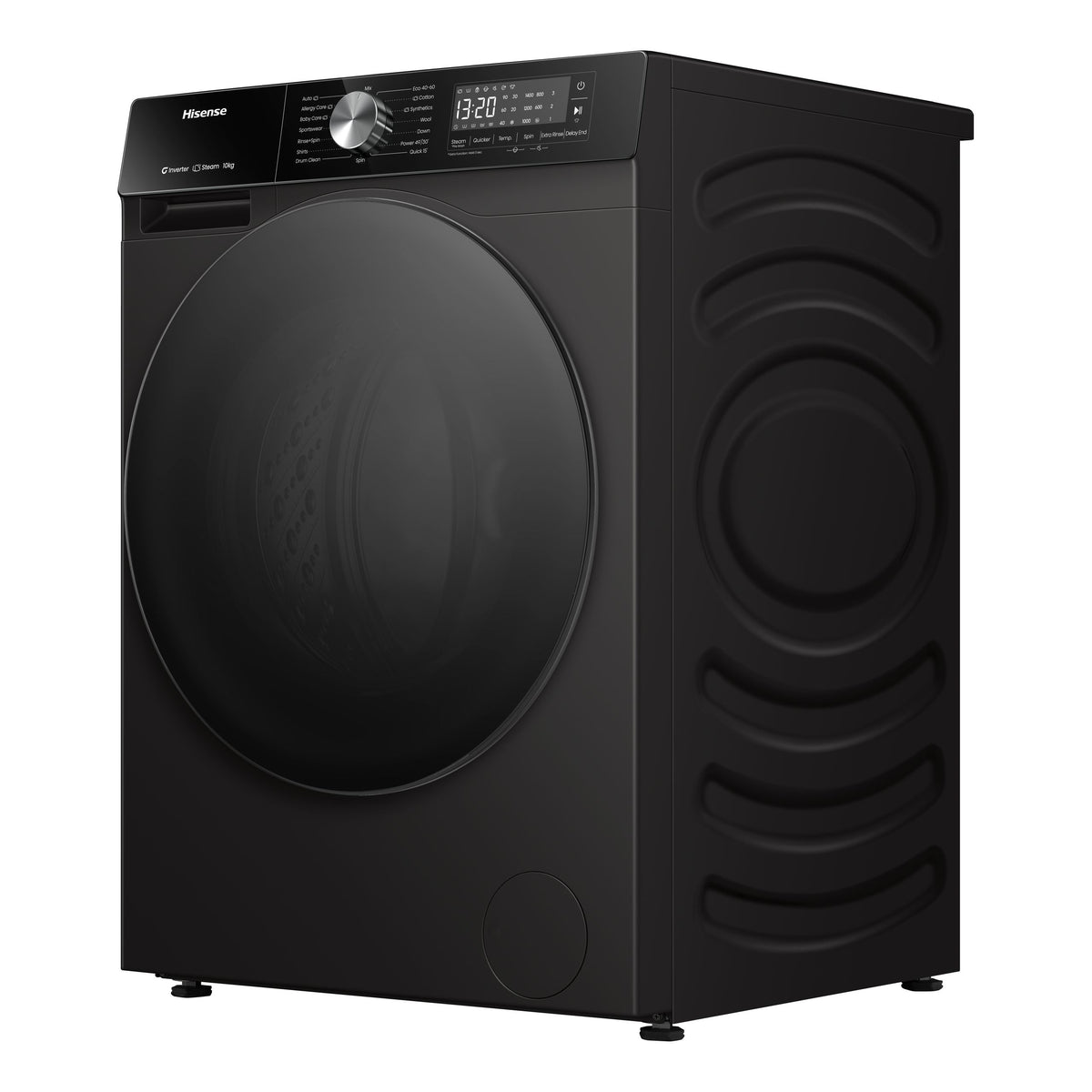 Hisense WF3S1042BB 10kg premium black front-load washing machine - view 4