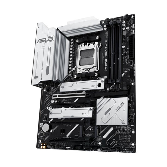 ASUS PRIME X870-P WIFI AM5 ATX motherboard with DDR5 support and built-in WiFi for AMD Ryzen gaming and performance PCs