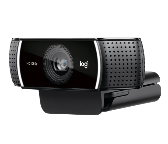 Logitech C922 HD Pro Webcam with dual microphones and 1080p Full HD streaming capability