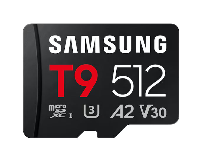 Samsung T9 512GB microSDXC UHS-I Memory Card - front view