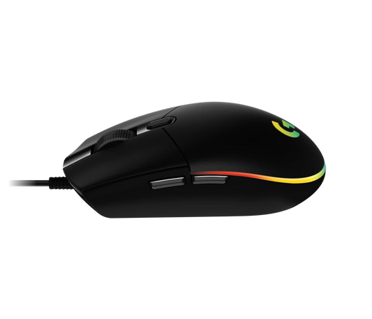 Logitech G102 wired gaming mouse with RGB lighting, high-precision 8000 DPI sensor, and classic lightweight design for fast and accurate gameplay performance.