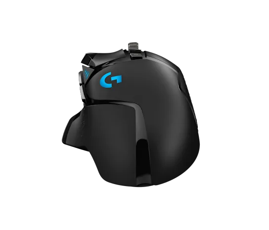 Logitech G502 HERO Gaming Mouse with HERO 25K sensor and programmable buttons in black