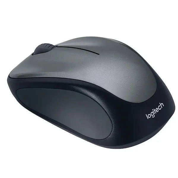 Side profile of Logitech M235 Wireless Mouse showing contoured shape and comfortable grip