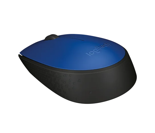 Side profile of Logitech M171 Wireless Mouse showing contoured shape and comfortable grip