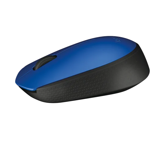 Side profile of Logitech M171 Wireless Mouse showing contoured shape and comfortable grip