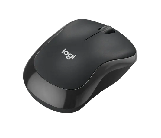 Side profile of Logitech M240 Silent Bluetooth Mouse showing curved shape and comfortable grip