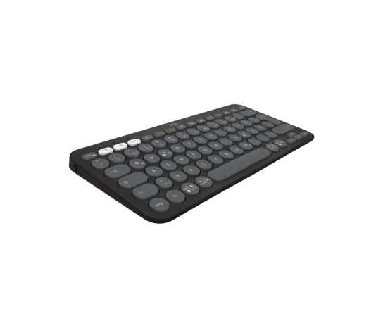 Logitech Pebble 2 wireless keyboard and mouse combo in sleek minimalist design, featuring compact low-profile keys and a smooth ergonomic mouse, ideal for modern workspaces.