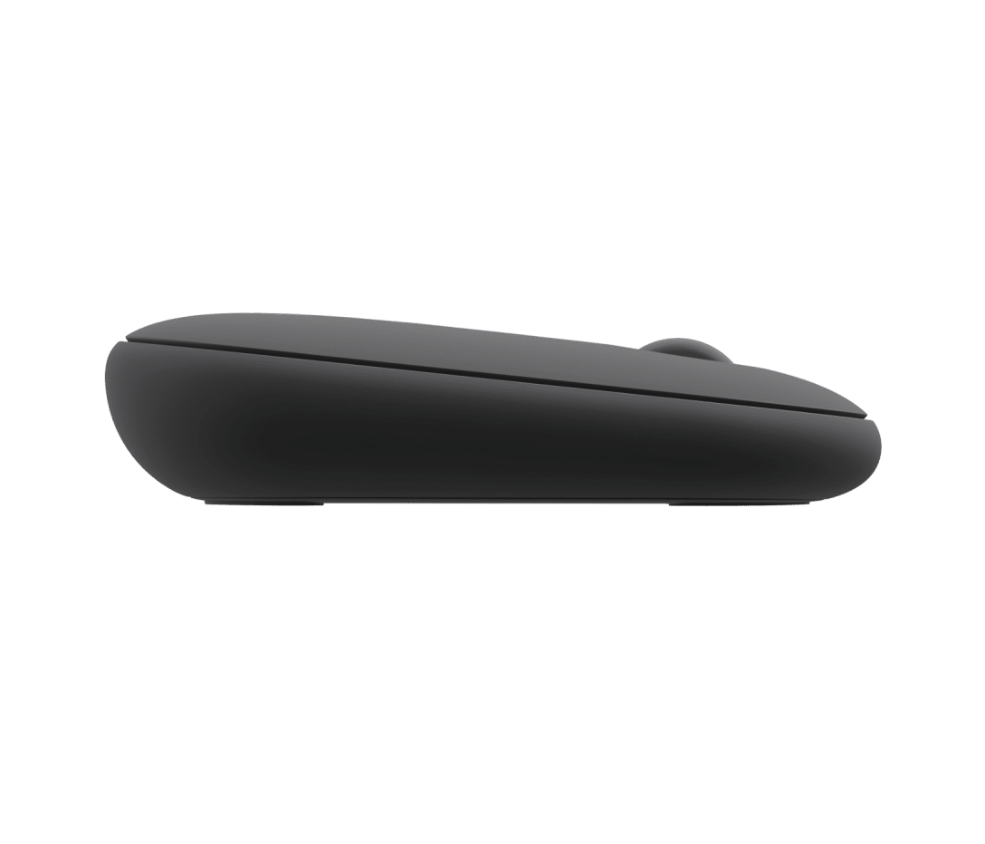 Logitech Pebble Mouse 2 M350 wireless mouse with sleek minimalist design, silent clicks, dual Bluetooth and USB-C connectivity, ideal for modern work and travel setups.