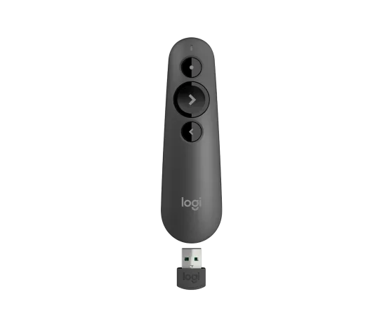 Logitech R500 Wireless Presenter with USB receiver for plug-and-play wireless connection