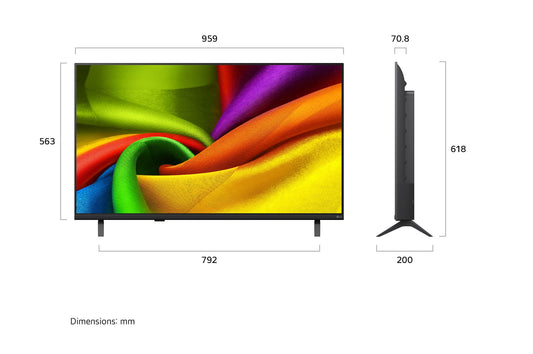 LG 43NU850B6LA 43-inch NanoCell smart TV - front view