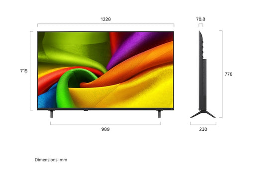 LG 55NU850B6LA 55-inch NanoCell smart TV - front view