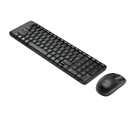 Logitech MK220 Wireless Keyboard and Mouse Combo with compact keyboard and optical mouse